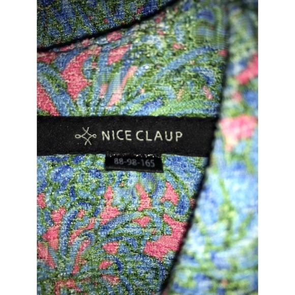 XS Dress Floral Fit & Flare Shoulder Pads Structured! Spring Summer Dress - Picture 10 of 12